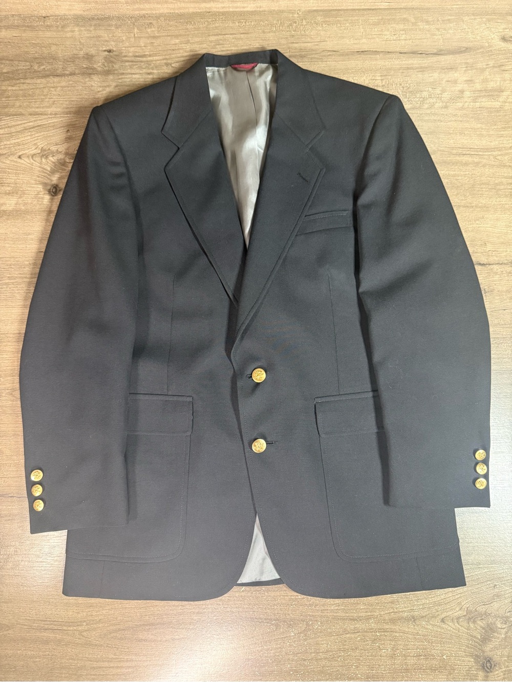 Hart Schaffner & Marx Jack Nicklaus Golden Bear Two Button Golf Black Blazer